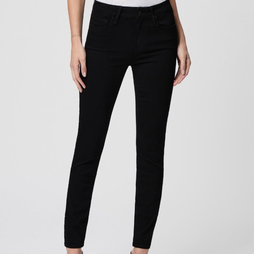 PAIGE Verdugo Ankle Petite- Black Shadow in Size 29